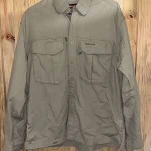 Simms Men's Light Gray Shirt Jacket